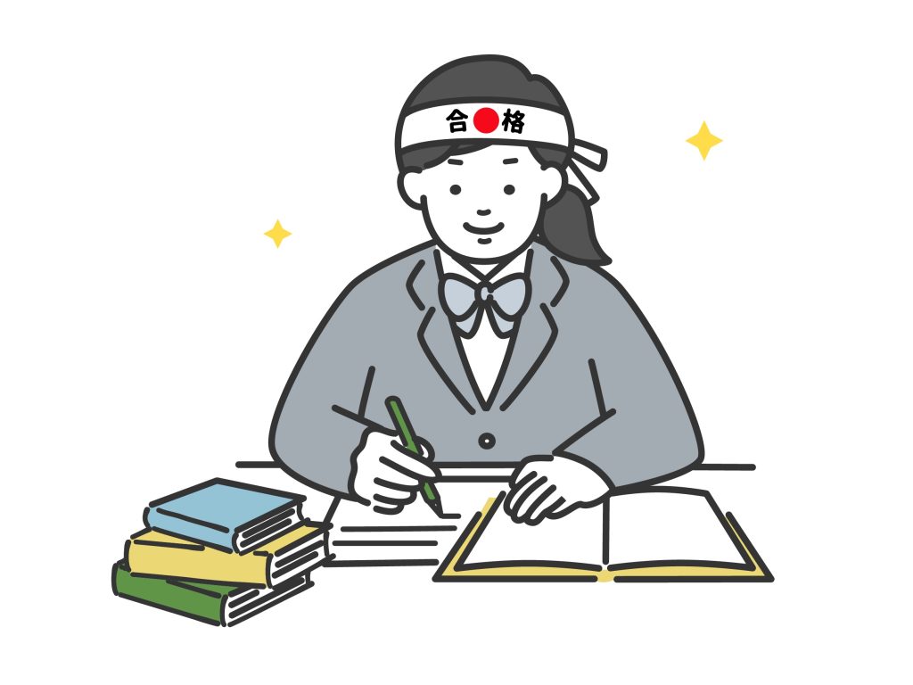 勉強する女の子